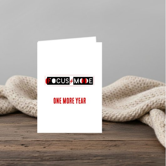 FOCUS MODE Birthday Kaart