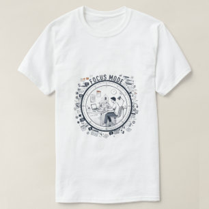 Focus Mode T-shirt Productiviteits Streetwear