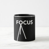 Focus-mok (zwart) mok (Midden)