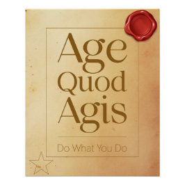 Focus Motivational Quote - Latin Poster Art Perfect Poster