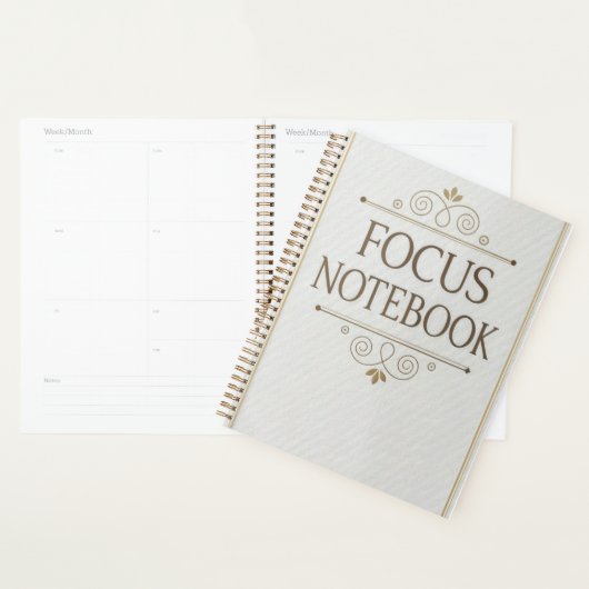 Focus Notitieboek – Elegant Serif Design (Display)