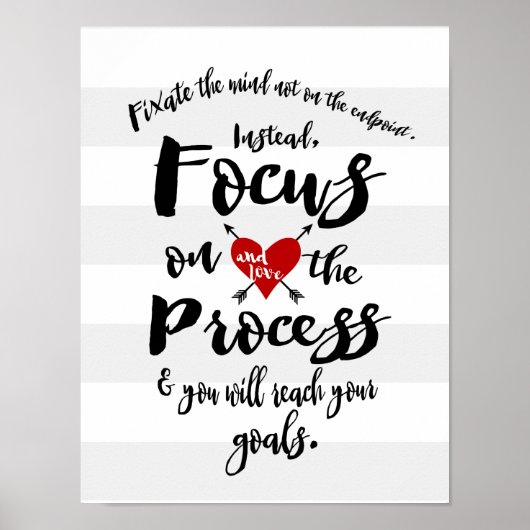 Focus op de 'Process Goal Inspiration' Poster (Voorkant)