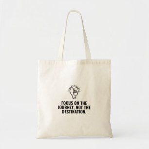 Focus op de reis tote bag