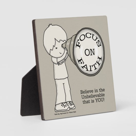 Focus op geloof fotoplaat (Voorkant)