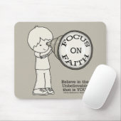 Focus op geloof muismat (Met muis)