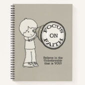 Focus op geloof notitieboek (Voorkant)