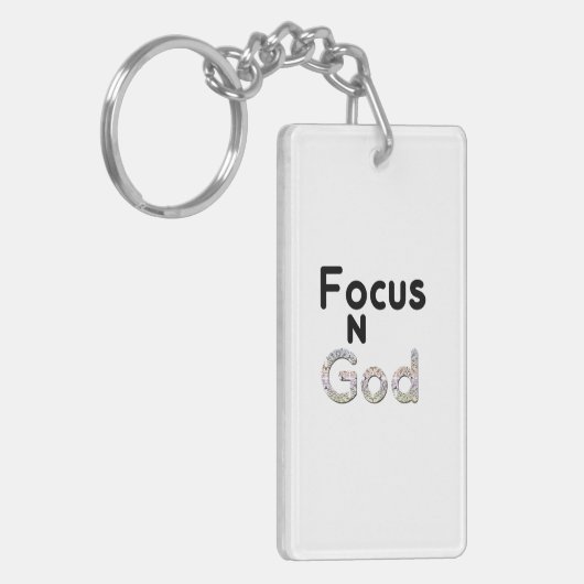 Focus op God Sleutelhanger (Voorkant Links)