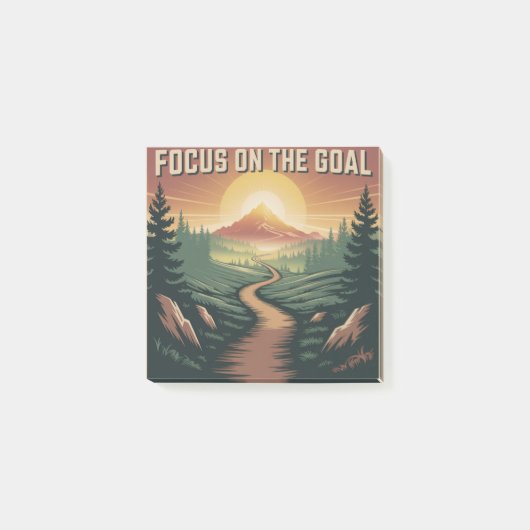 Focus op het doel post-it® notes (Voorkant)