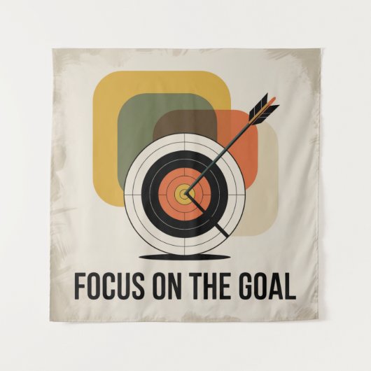 Focus op het doel wandkleed (Voorkant)