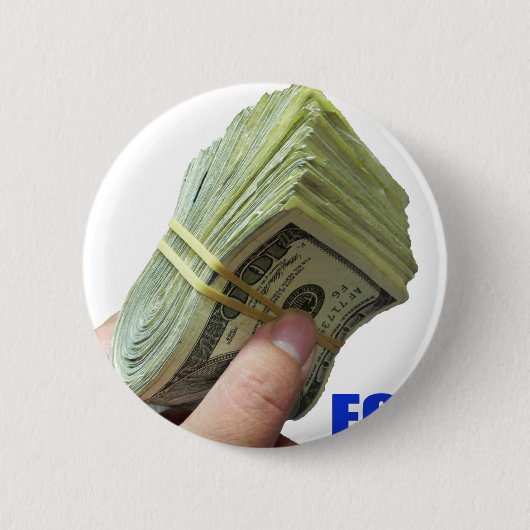 FOCUS OP HET GELD RONDE BUTTON 5,7 CM (Voorkant)
