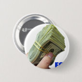 FOCUS OP HET GELD RONDE BUTTON 5,7 CM (Voorkant /achterkant)