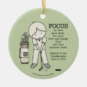 Focus op het goede keramisch ornament (Voorkant)