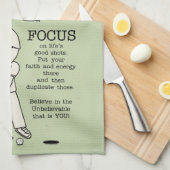 Focus op het goede theedoek (Quarter Fold)