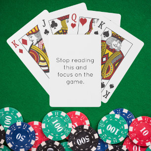 Focus Op Het Spel Sassy Citaat Pokerkaarten