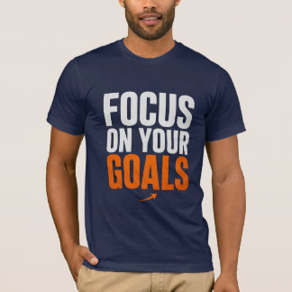FOCUS OP JE DOELEN – Motiverende Typografie Heren T-shirt