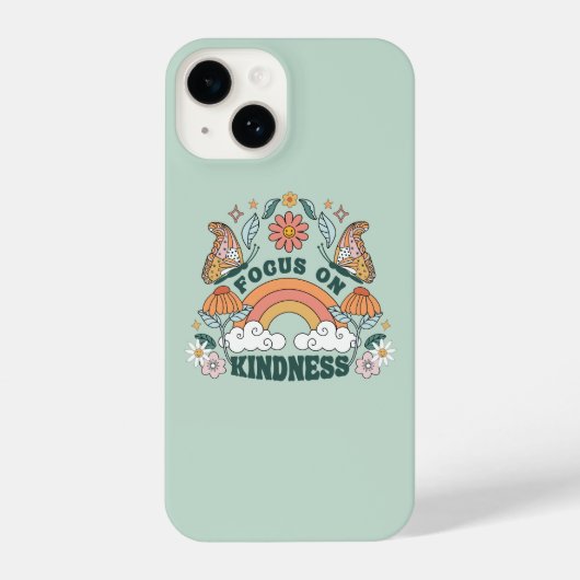 Focus op Kindness Groovy Graphic iPhone Hoesje (Achterkant)