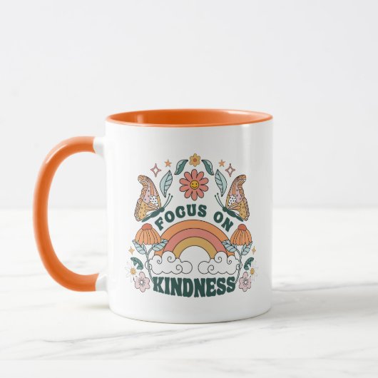 Focus op Kindness Groovy Graphic Mok (Links)
