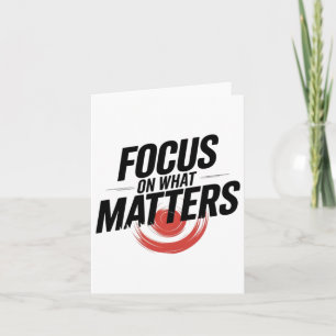 Focus op wat vet Motivatie is met rood doel Kaart