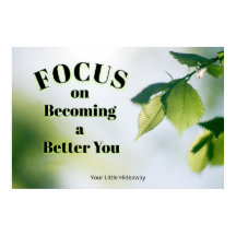 "Focus"Positieve citatie "Wanddecoratie & Poster"