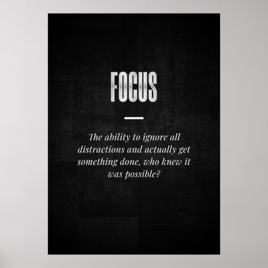 Focus Poster (Voorkant)