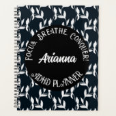 Focus, Respirer, Conquérir le TDAH| Noir, Blanc, F (Devant)