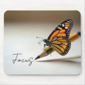 Focus Text With Monarch Butterfly Muismat (Voorkant)