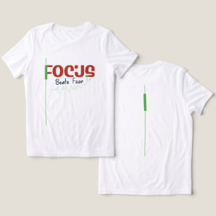 Focus Verslaat Angst – Handelsdiscipline Motivatie Tri-Blend Shirt