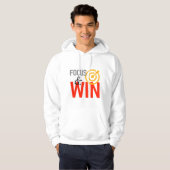 Focus & Win Hoodie – Motivational Success Mindset  (Voorkant volledig)