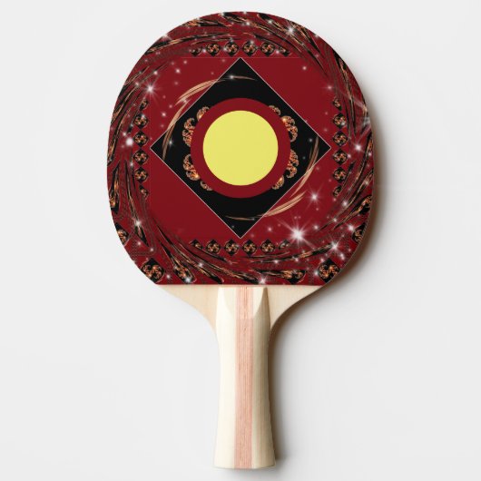 Focused Precision Ping Pong Paddle: Celestial Gala Tafeltennisbatje (Achterkant)