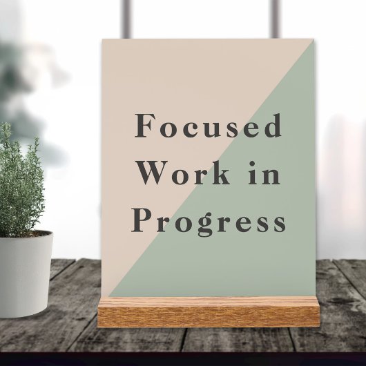 Focused Work Do Not Disturb Quiet Space Available