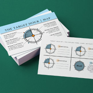Focusgereedschap voor doeluren voor werk, studie e visitekaartje