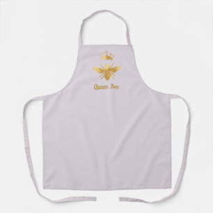 foelie koningin bijen logo lavender schort