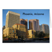 Foenix Arizona Travel Skyscrapers Kaart (Voorkant Horizontaal)