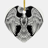 Foenix Fire Bird Design Keramisch Ornament (Voorkant)