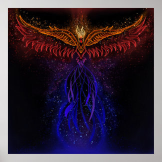 Foenix van as-neonkunst poster