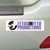 Foetus in de voetbots 2 bumpersticker (Op auto)