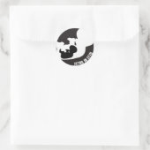 Foetus ronde Sticker (Tas)