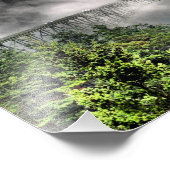 Fog Bridge One Foto Afdruk (Hoek)