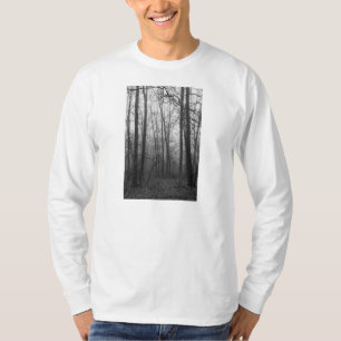 Fog door de Bossen grayscale T-shirt