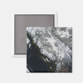 Fog en sneeuw in British Columbia Magneet (Voorkant / Achterkant)