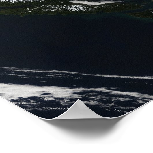 Fog en sneeuw in British Columbia Poster (Hoek)