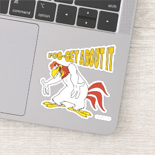 Fog-get over het sticker