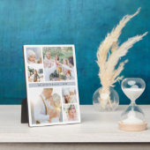 Fog Gray Stripe Photo Collage Fotoplaat (Zijkant)