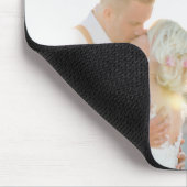 Fog Gray Stripe Photo Collage Muismat (Hoek)