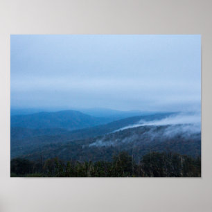 Fog in het Nationaal Park Shenandoah, Virginia Poster
