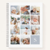 Fog Monogram Foto Collage Notitieboek (Voorkant)