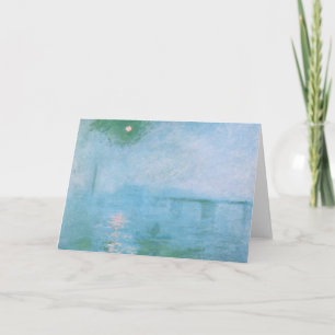 Fog on the Thames (van Claude Monet) Kaart van de 