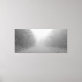 Fog op de Foothills parkway, Tennessee Canvas Afdruk