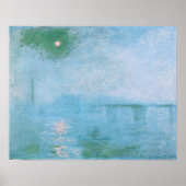 Fog op het Poster Thames (van Claude Monet) (Voorkant)