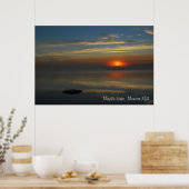 Fog op het Poster van het Maple Lake (Keuken)